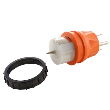 Ac Works Plug Adapter, CS6364, 14-50P, 14-50P, 0 ft., Orange ADTE1450